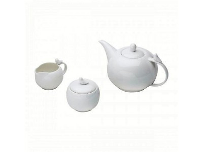 Conjunto Bule, Açucareiro e Leiteira Porcelana Birds Wolff